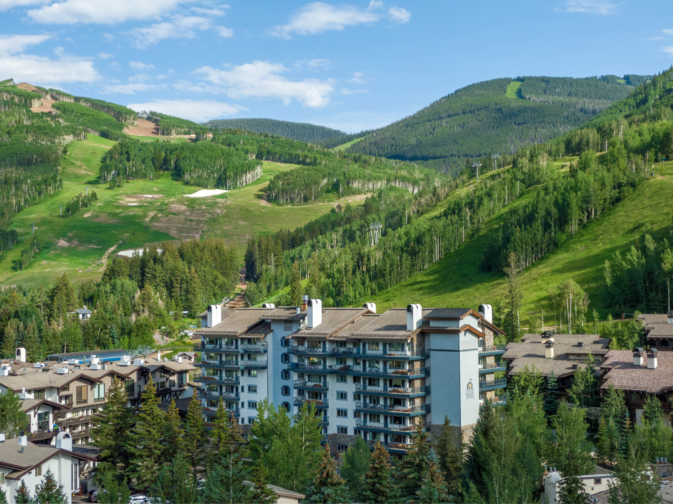 Summer at Lodge Tower in Vail, Colorado